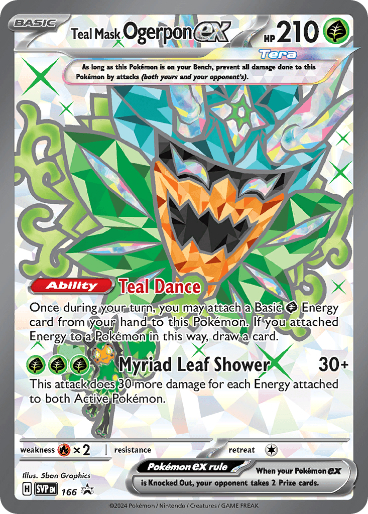 Teal Mask Ogerpon ex Scarlet & Violet Black Star Promos