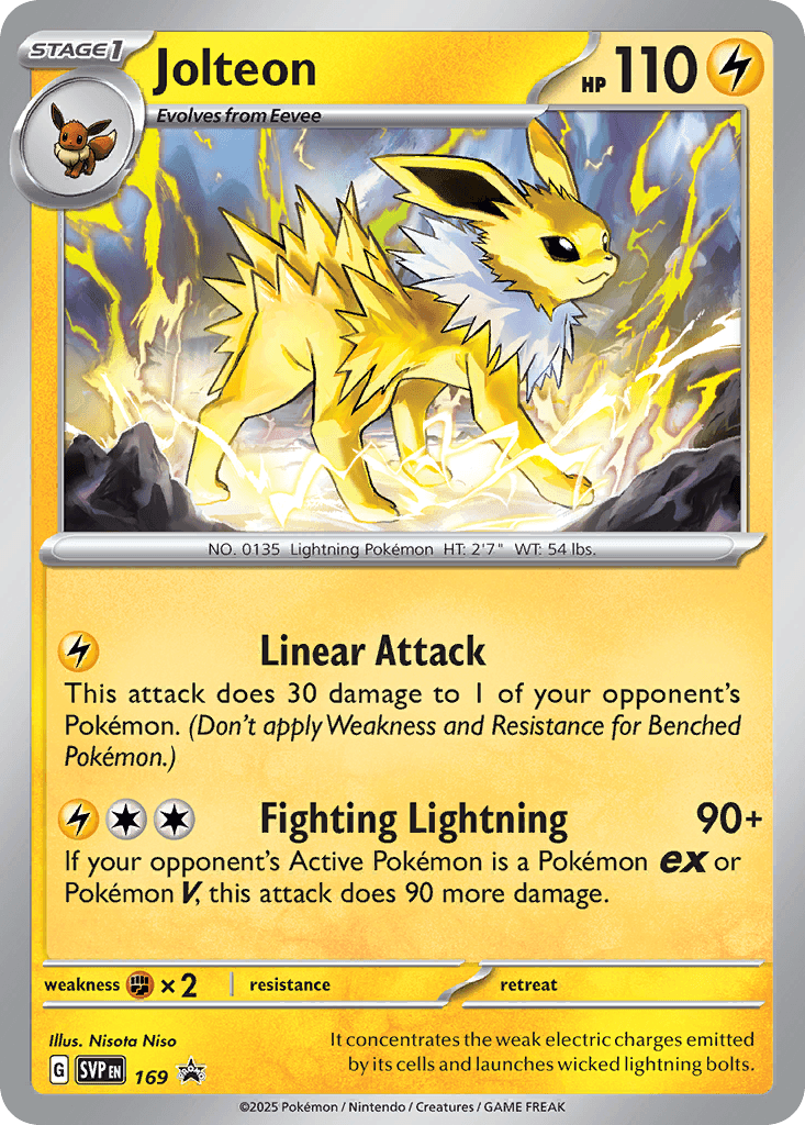 Jolteon Scarlet & Violet Black Star Promos