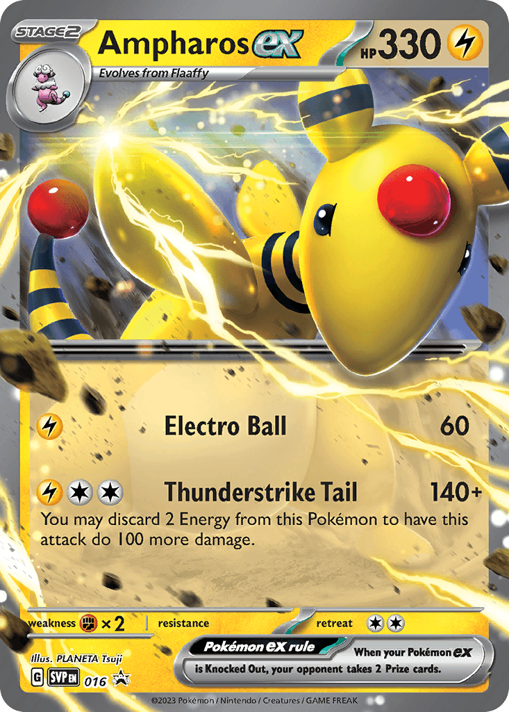 Ampharos ex Scarlet & Violet Black Star Promos
