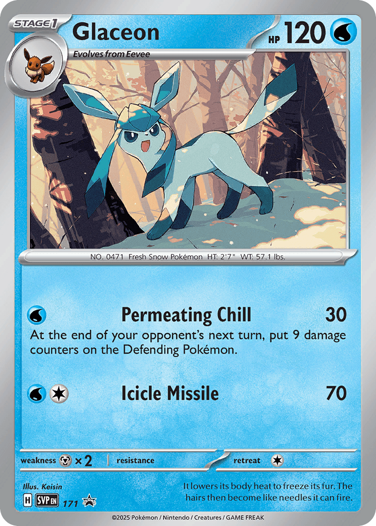 Glaceon Scarlet & Violet Black Star Promos