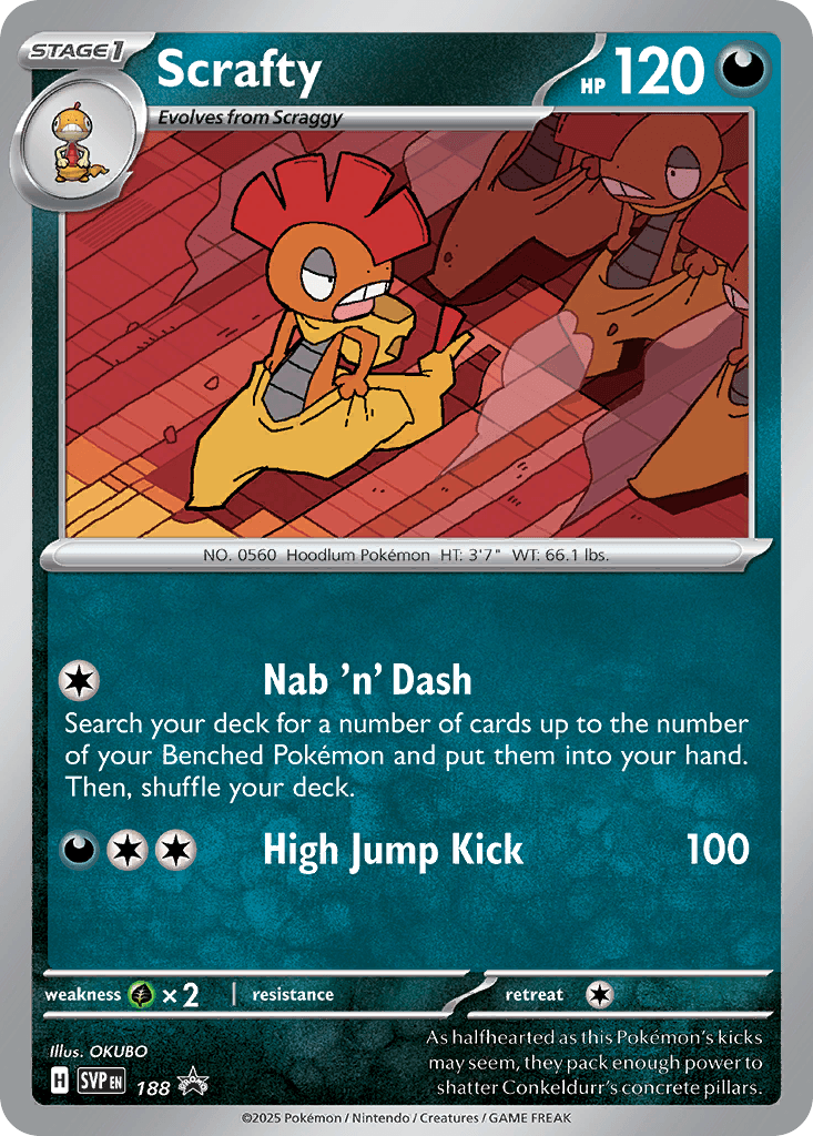 Scrafty Scarlet & Violet Black Star Promos