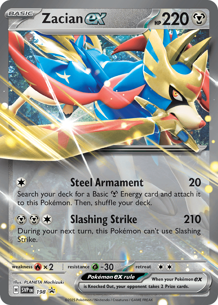 Zacian ex Scarlet & Violet Black Star Promos