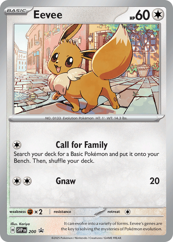 Eevee Scarlet & Violet Black Star Promos