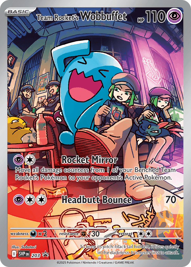 Team Rocket's Wobbuffet Scarlet & Violet Black Star Promos