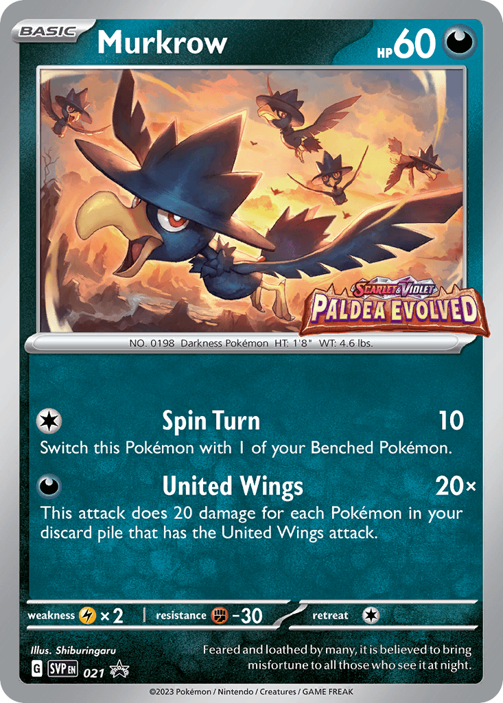 Murkrow Scarlet & Violet Black Star Promos