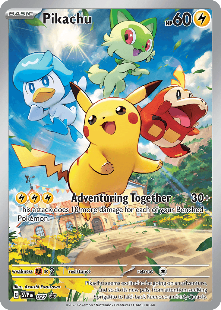 Pikachu Scarlet & Violet Black Star Promos
