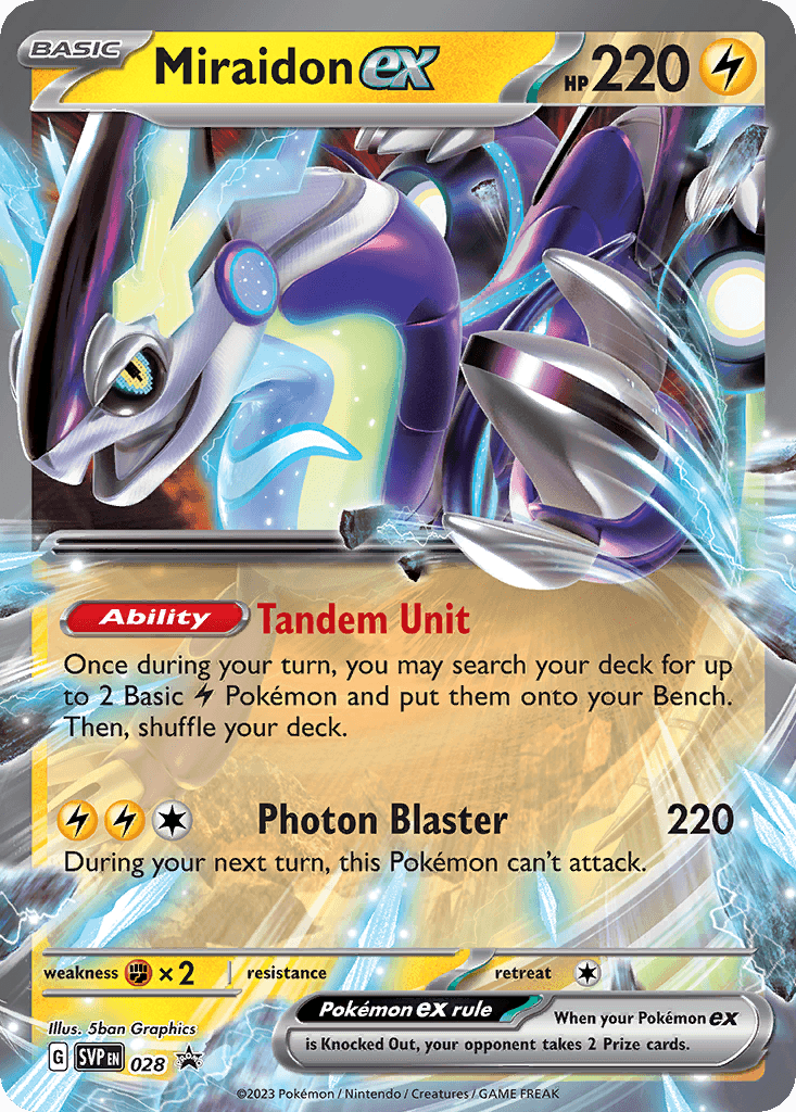 Miraidon ex Scarlet & Violet Black Star Promos