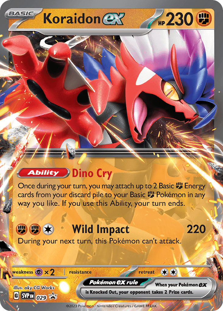 Koraidon ex Scarlet & Violet Black Star Promos