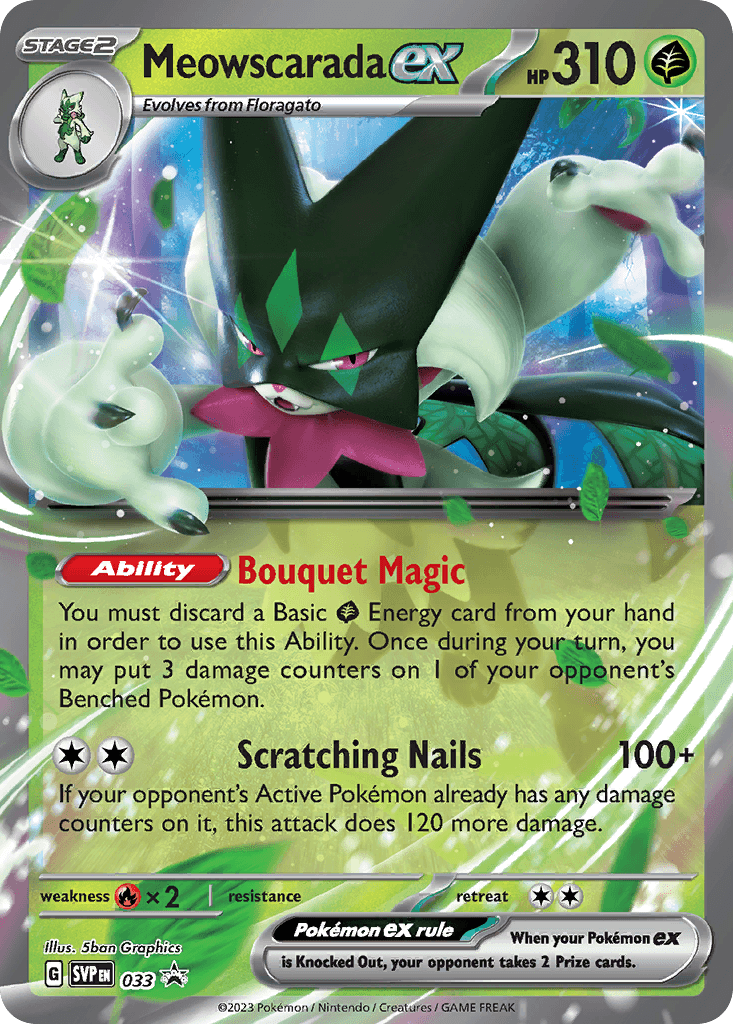 Meowscarada ex Scarlet & Violet Black Star Promos