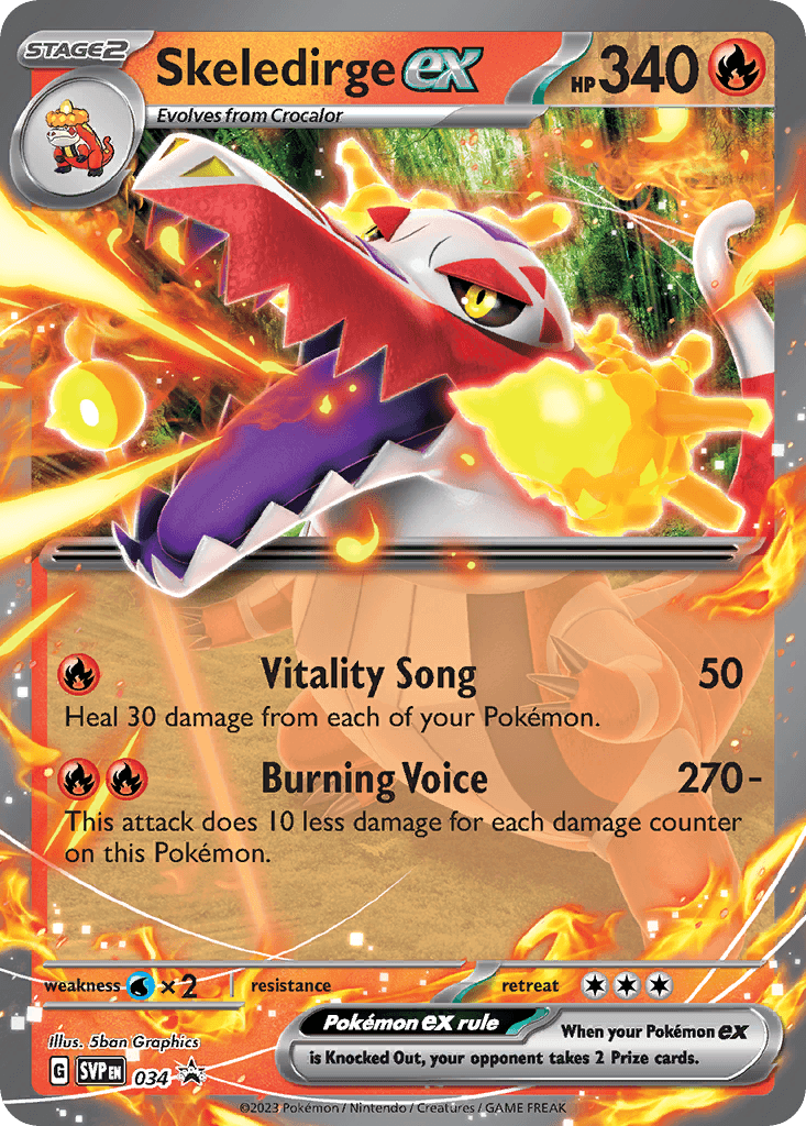 Skeledirge ex Scarlet & Violet Black Star Promos