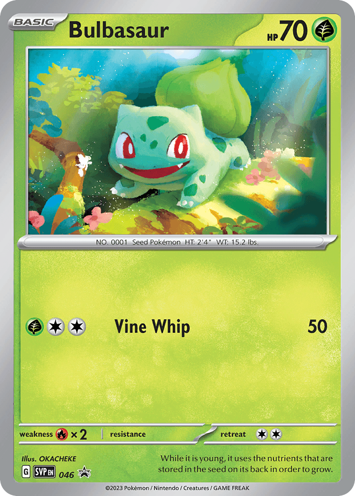 Bulbasaur Scarlet & Violet Black Star Promos