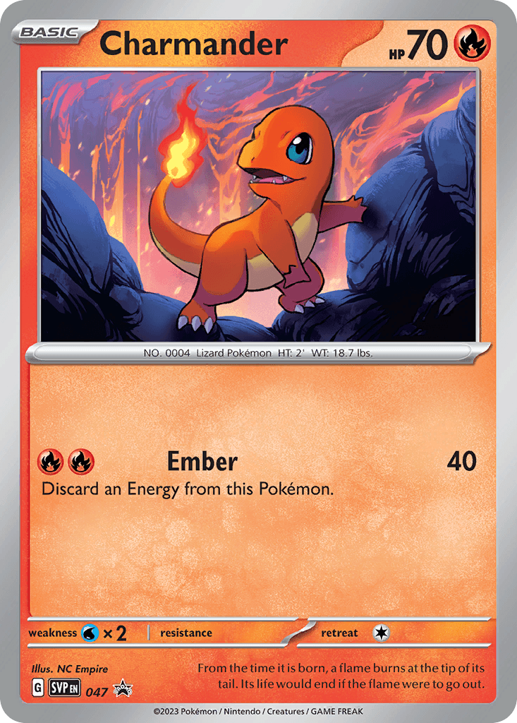 Charmander Scarlet & Violet Black Star Promos