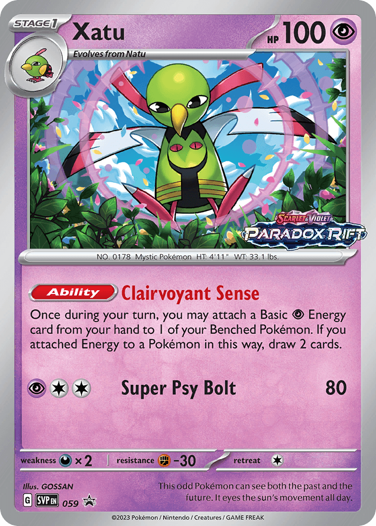 Xatu Scarlet & Violet Black Star Promos
