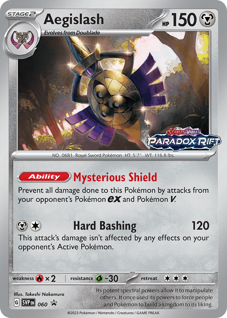 Aegislash Scarlet & Violet Black Star Promos