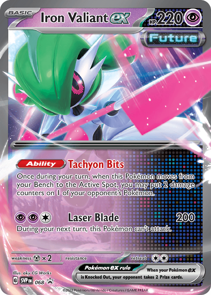 Iron Valiant ex Scarlet & Violet Black Star Promos