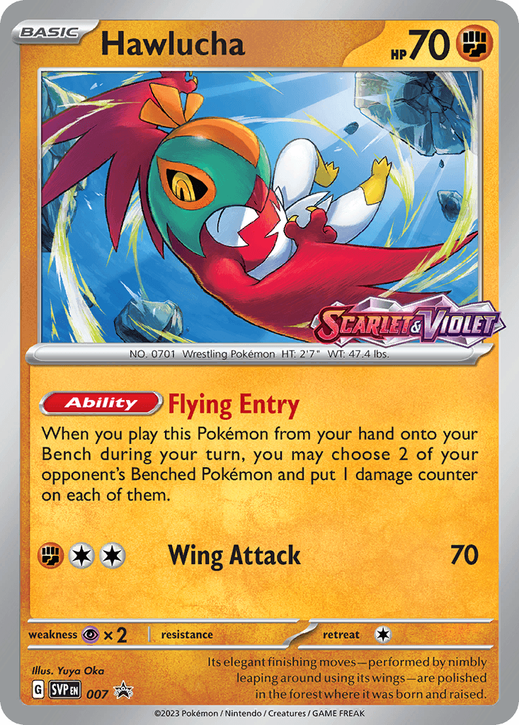 Hawlucha Scarlet & Violet Black Star Promos
