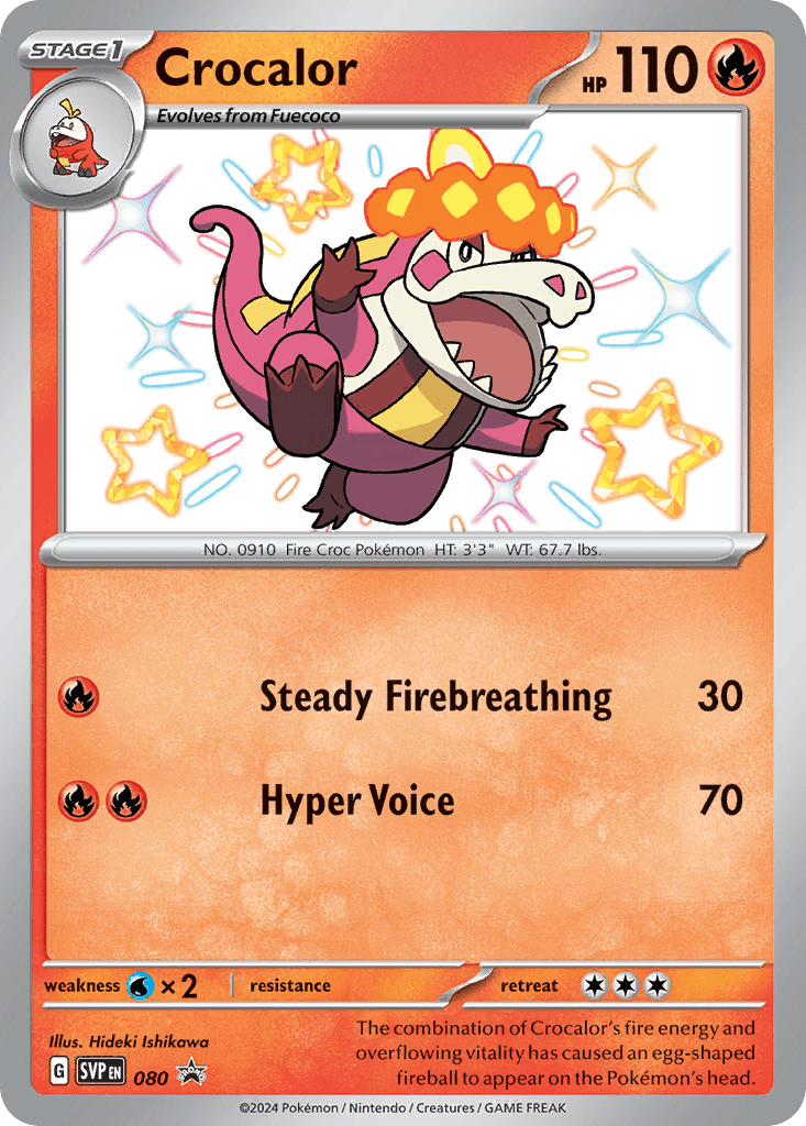 Crocalor Scarlet & Violet Black Star Promos