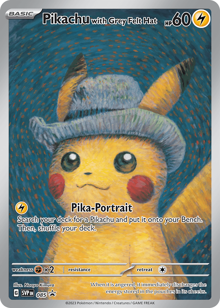 Pikachu with Grey Felt Hat Scarlet & Violet Black Star Promos