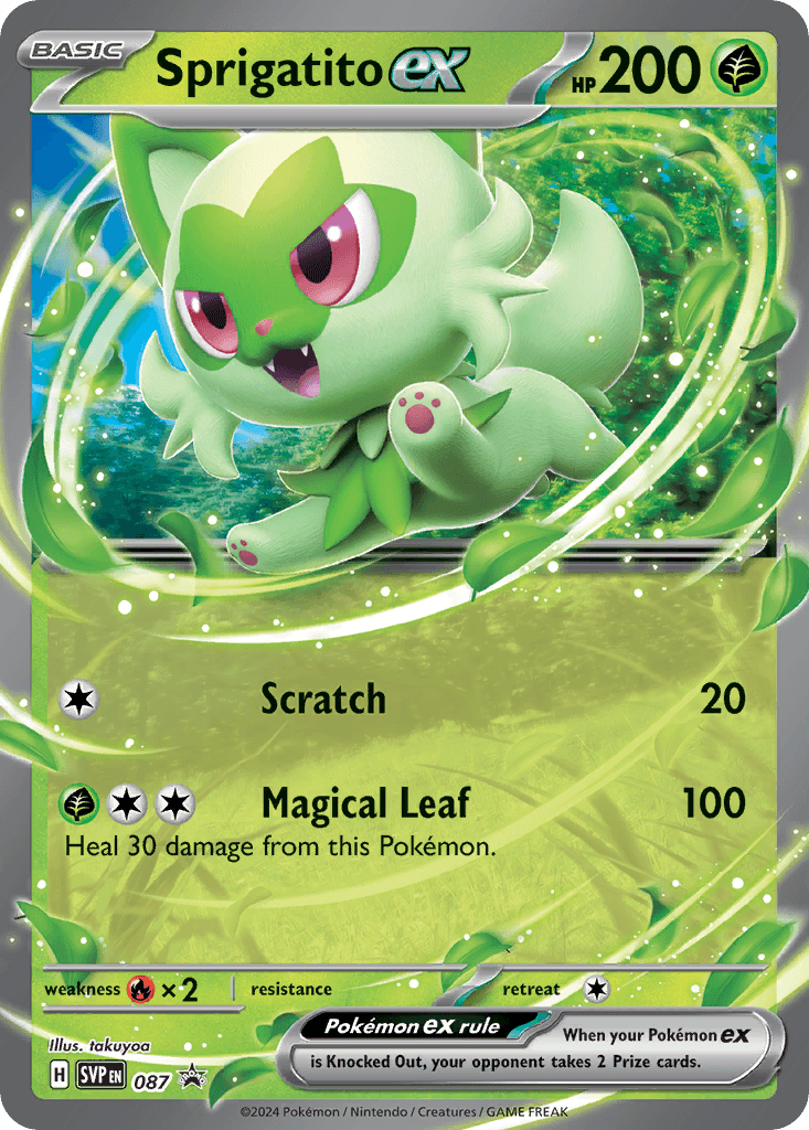Sprigatito ex Scarlet & Violet Black Star Promos