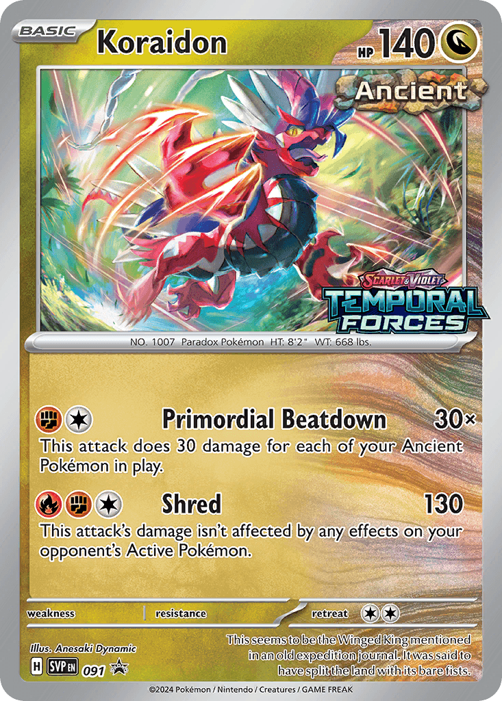 Koraidon Scarlet & Violet Black Star Promos