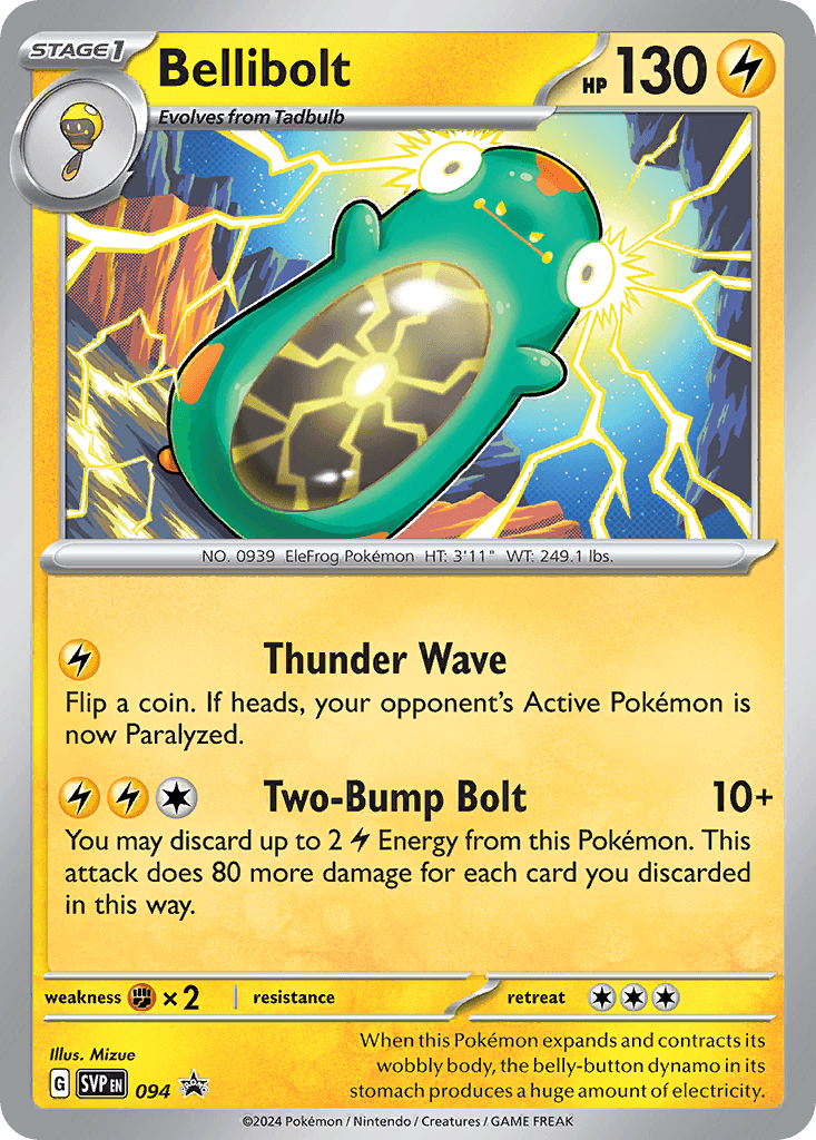 Bellibolt Scarlet & Violet Black Star Promos