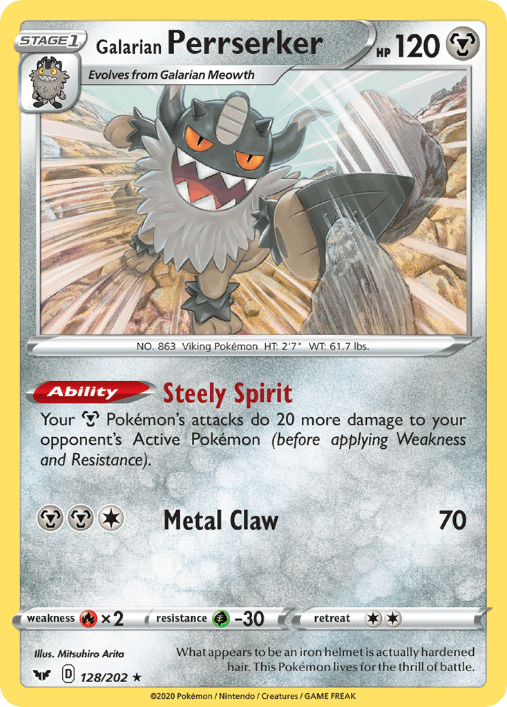 Galarian Perrserker Sword & Shield