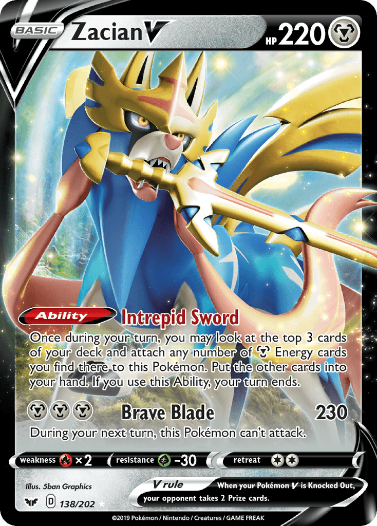 Zacian V Sword & Shield