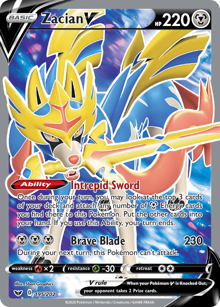 Zacian V Sword & Shield