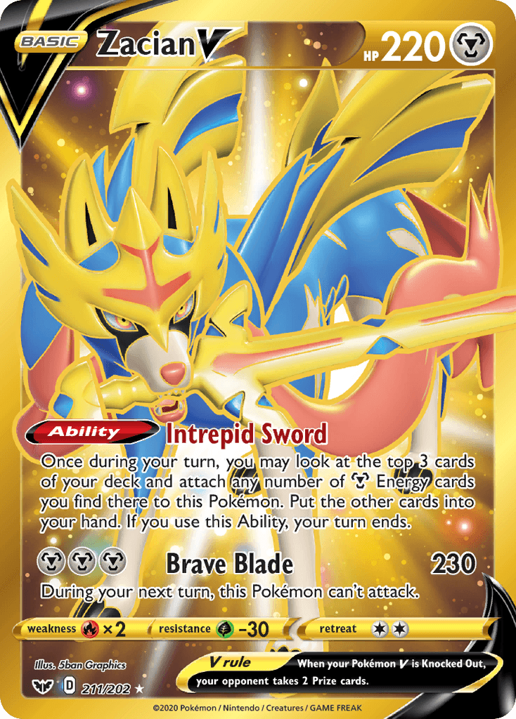Zacian V Sword & Shield