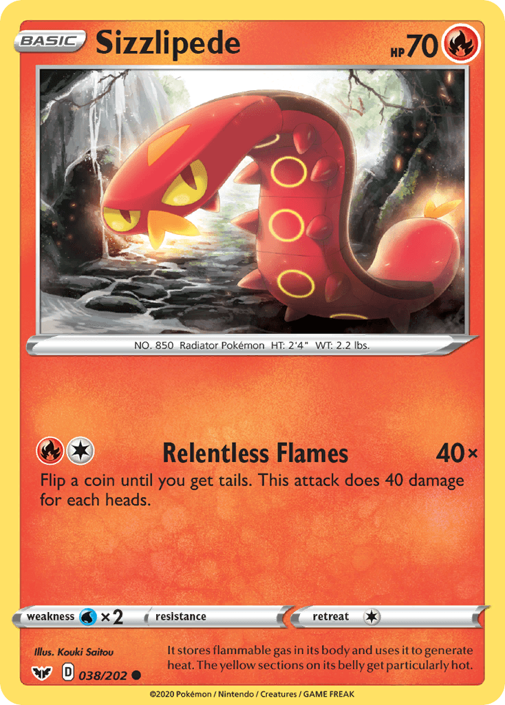 Sizzlipede Sword & Shield