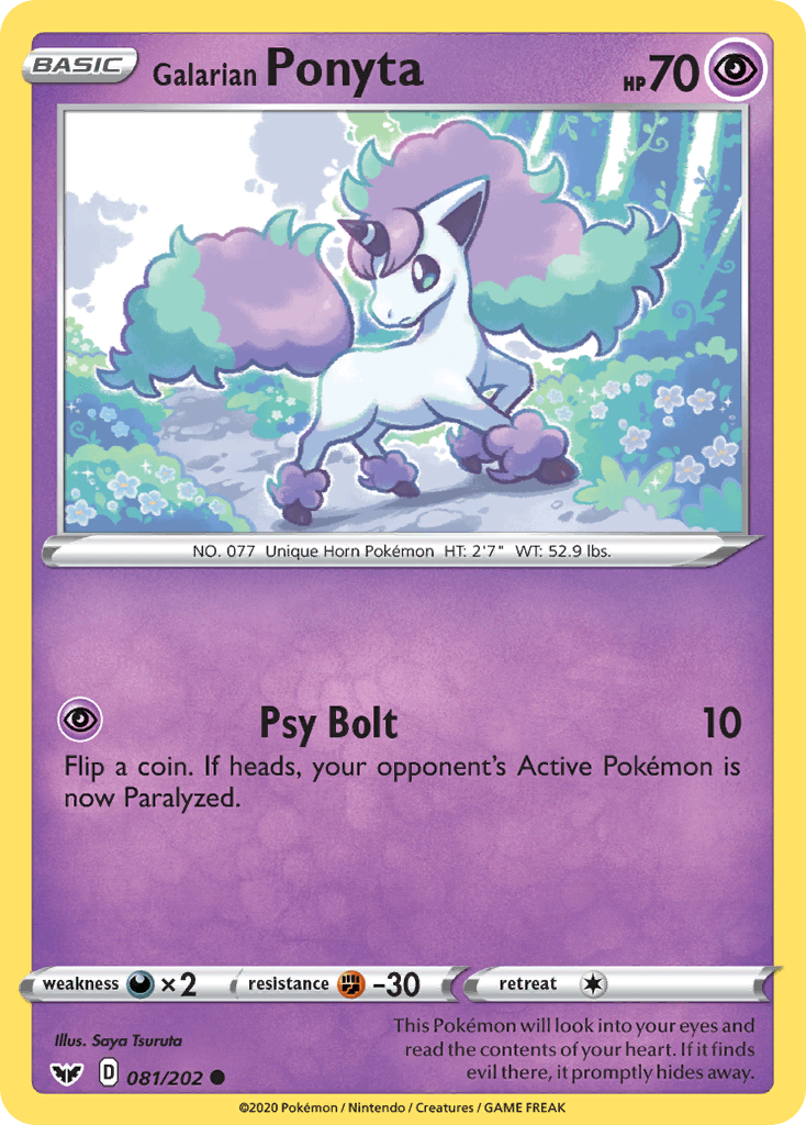 Galarian Ponyta Sword & Shield