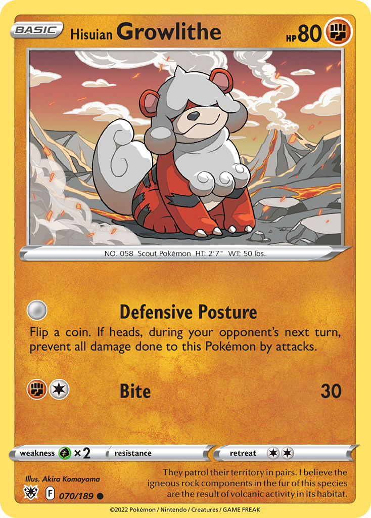 Hisuian Growlithe Astral Radiance