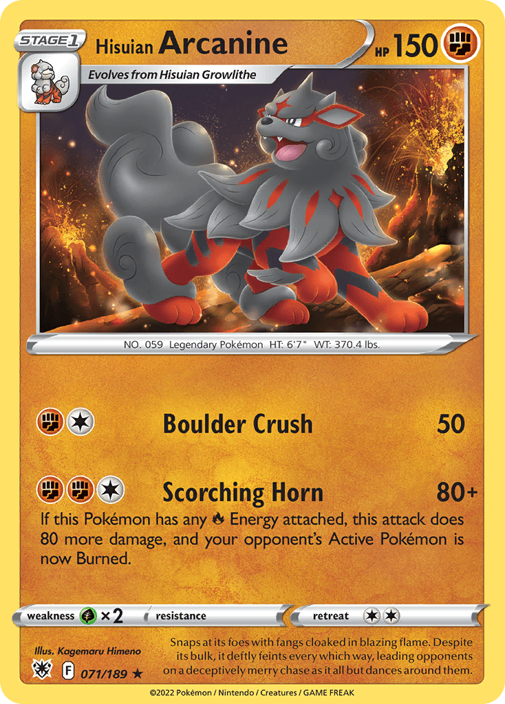 Hisuian Arcanine Astral Radiance