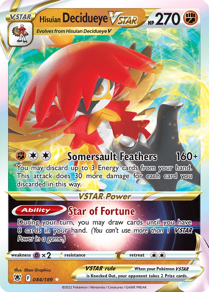 Hisuian Decidueye VSTAR Astral Radiance