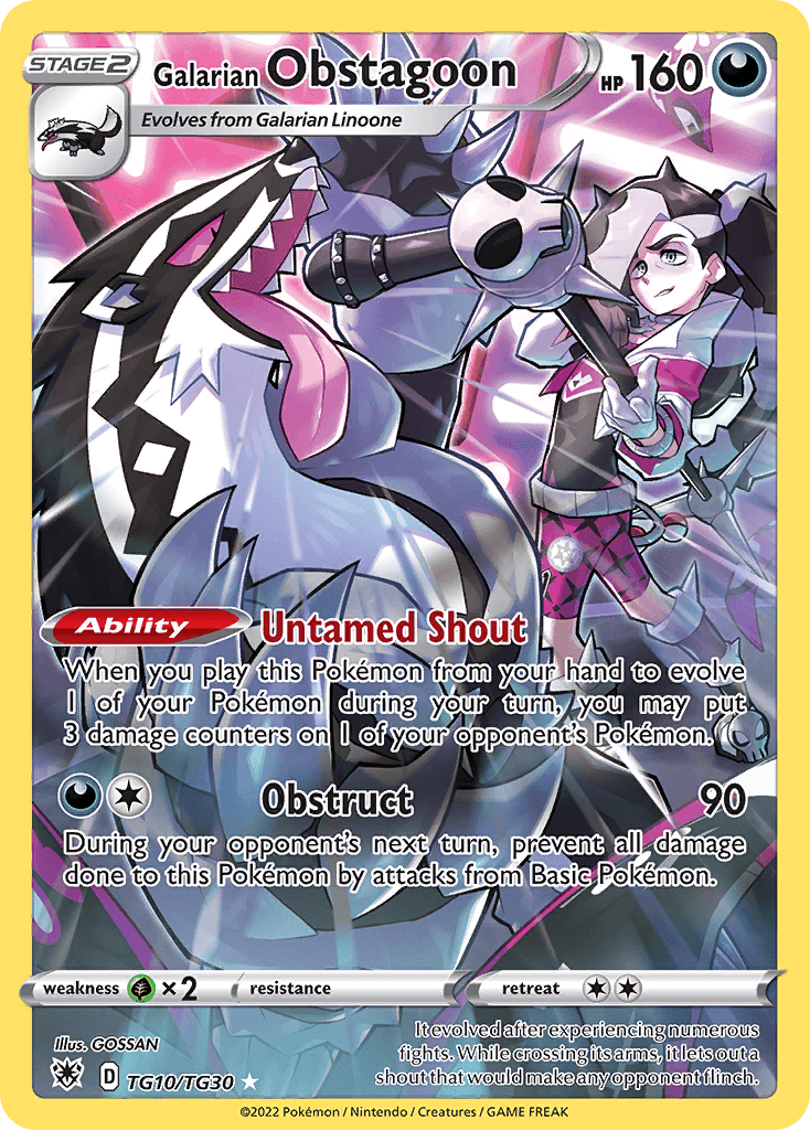 Galarian Obstagoon Astral Radiance Trainer Gallery