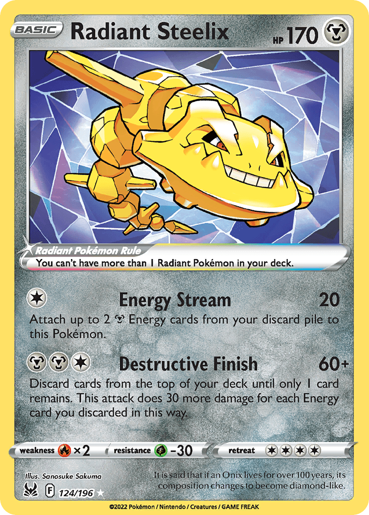 Radiant Steelix Lost Origin