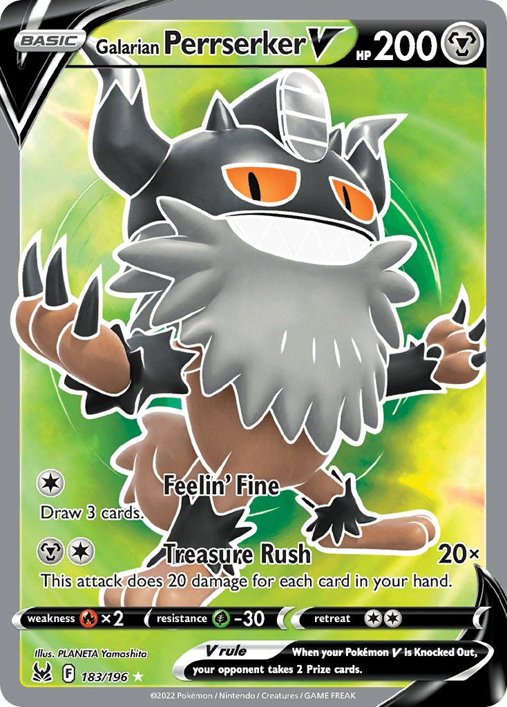 Galarian Perrserker V Lost Origin