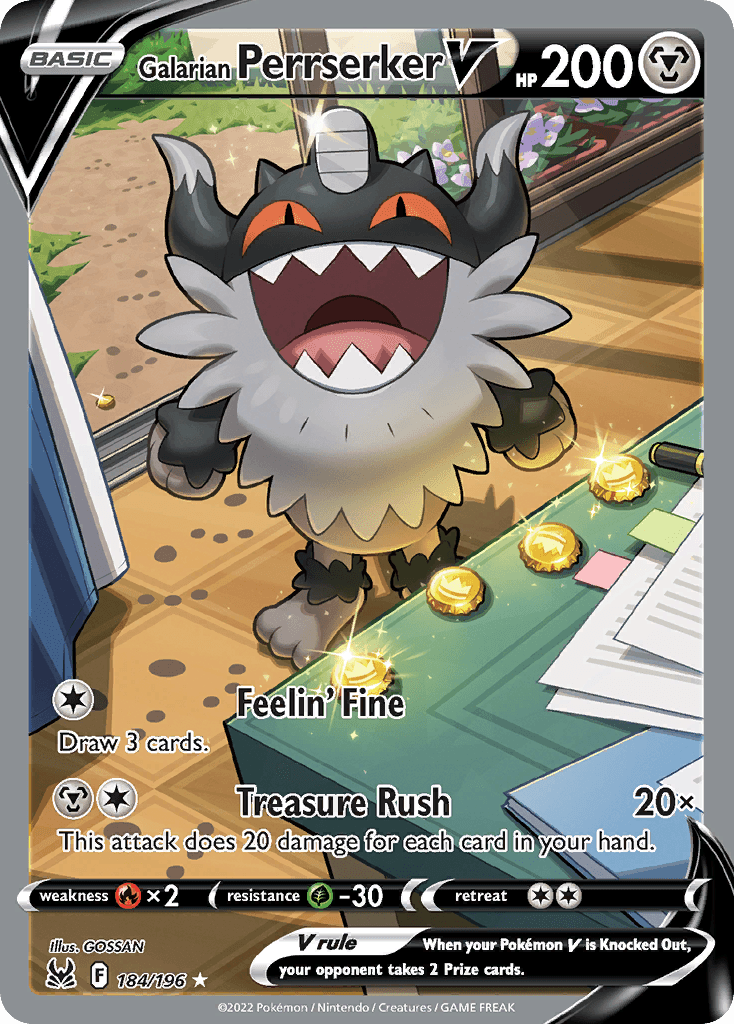 Galarian Perrserker V Lost Origin