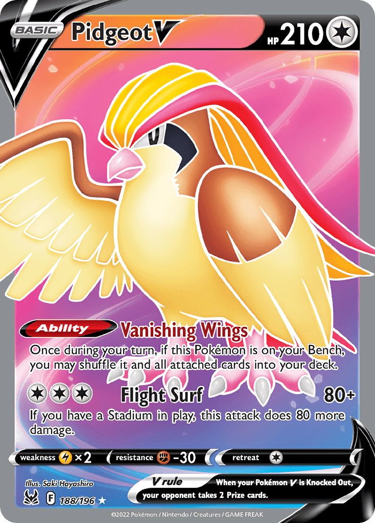 Pidgeot V Lost Origin