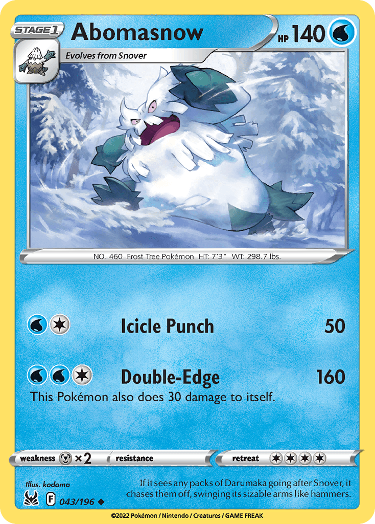 Abomasnow Lost Origin