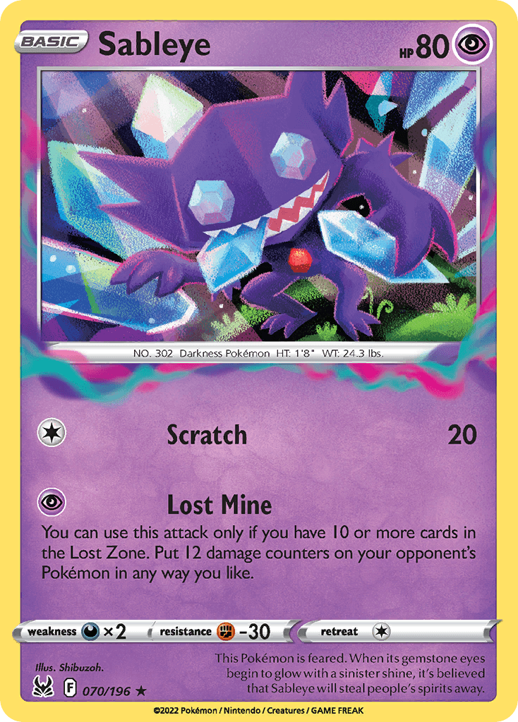 Sableye Lost Origin