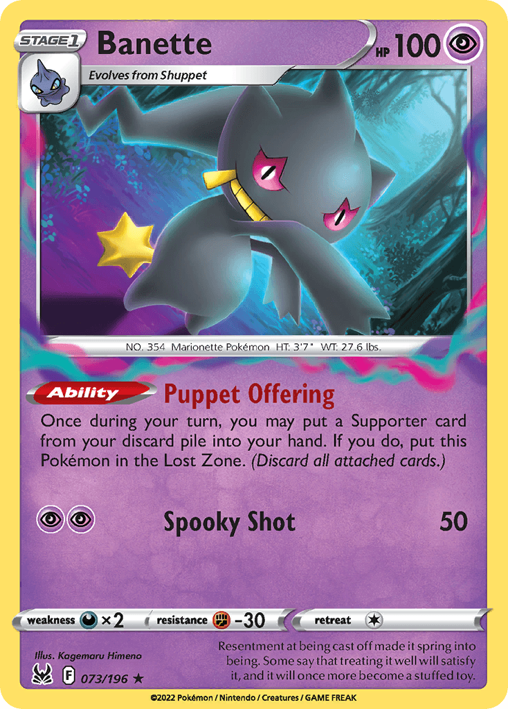 Banette Lost Origin