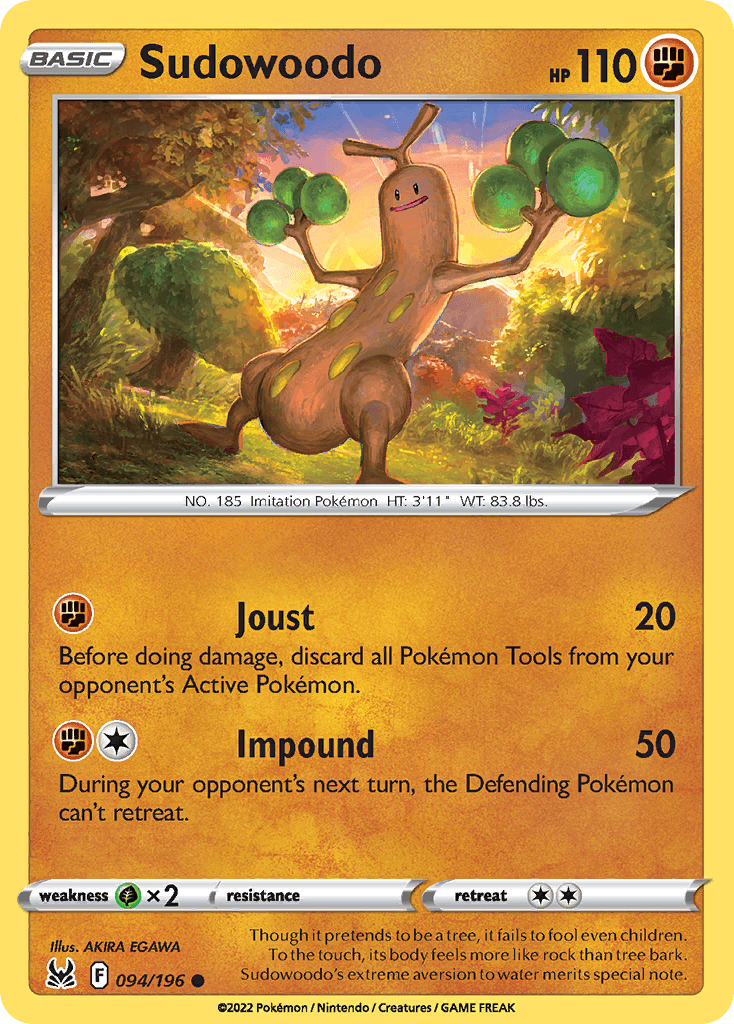 Sudowoodo Lost Origin