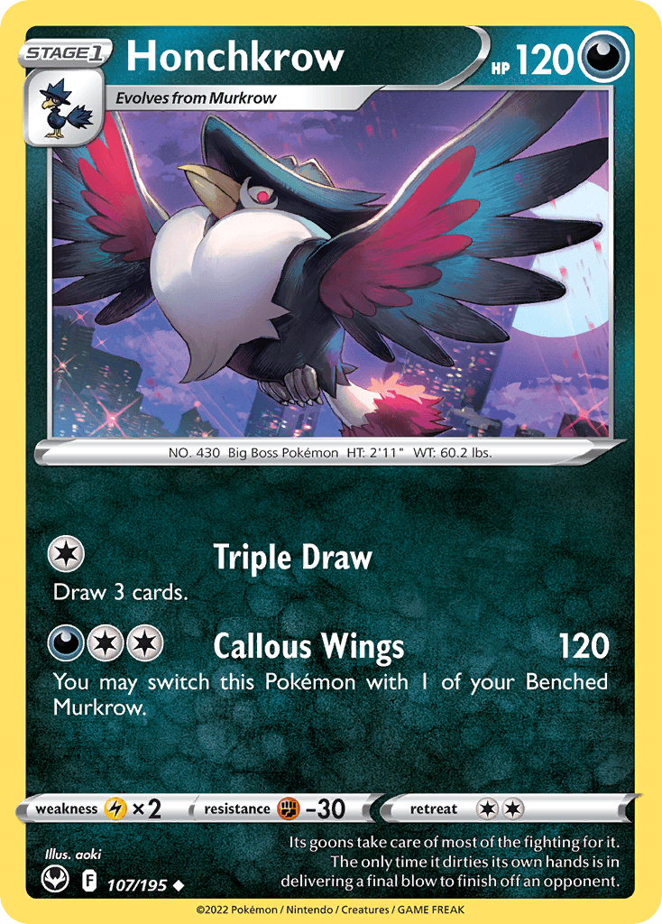 Honchkrow Silver Tempest