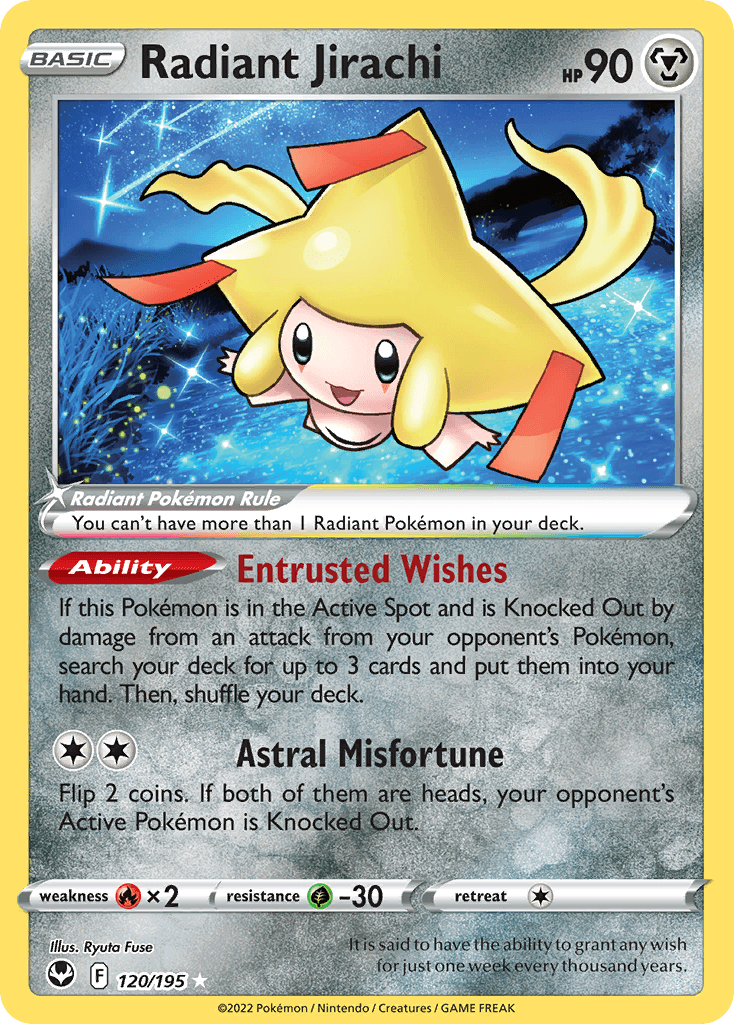 Radiant Jirachi Silver Tempest