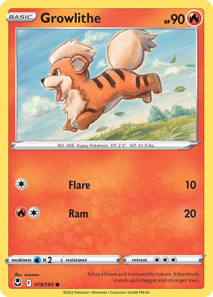Growlithe Silver Tempest