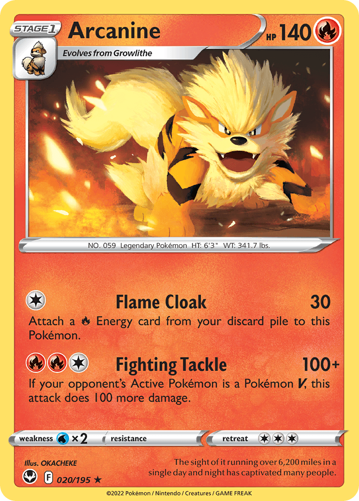 Arcanine Silver Tempest