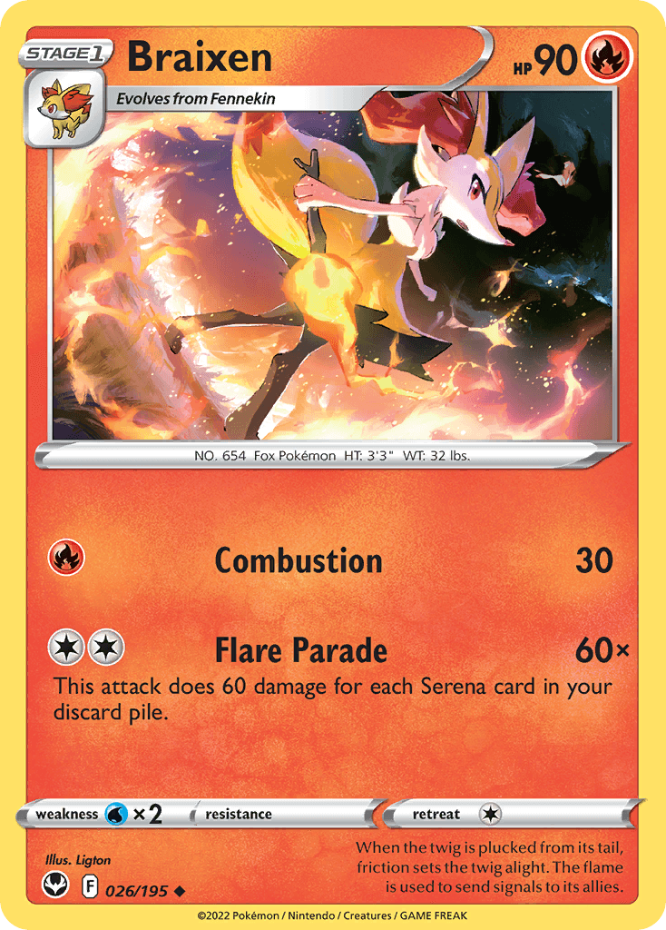 Braixen Silver Tempest