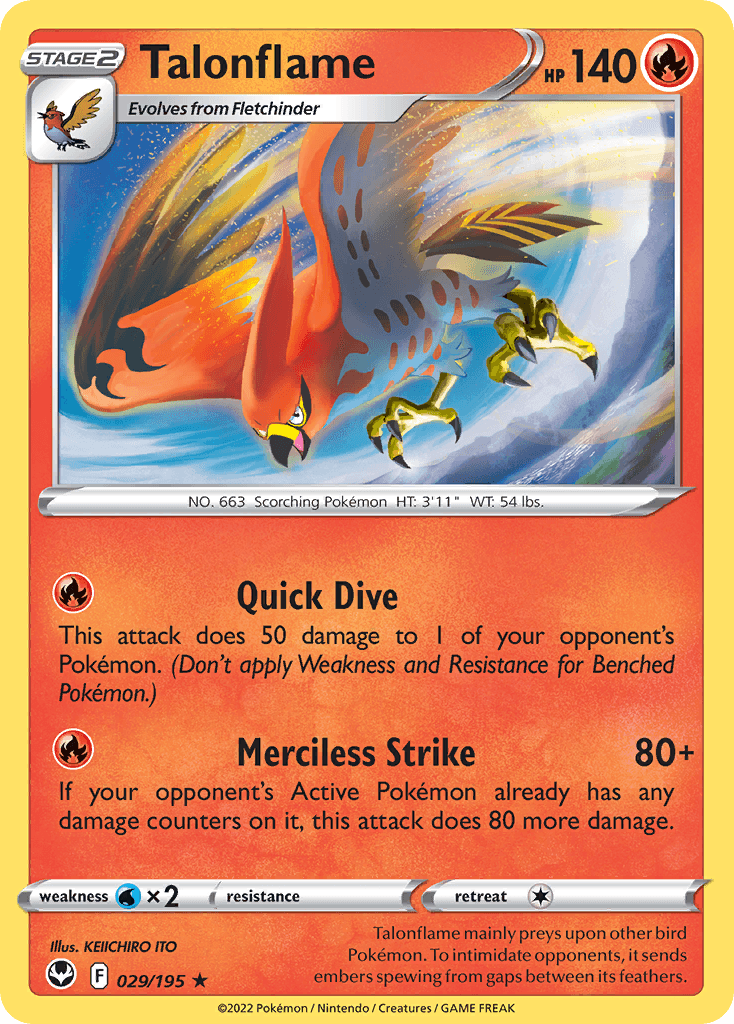 Talonflame Silver Tempest