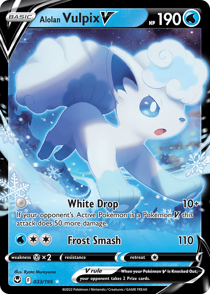 Alolan Vulpix V Silver Tempest